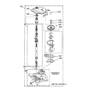 TRANSMISSION Diagram and Parts List for WSM2420TCAWW  General Electric Washer Dryer Combo