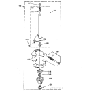BRAKE & DRIVE ASSEMBLY Diagram and Parts List for WSM2420TCAWW  General Electric Washer Dryer Combo