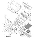 GAS GRILL PARTS Diagram and Parts List for ZGG27L20ASS  General Electric Grill