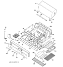 GAS GRILL PARTS Diagram and Parts List for ZGG48L40ASS  General Electric Grill