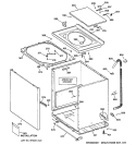 CABINET, COVER & FRONT PANEL Diagram and Parts List for WWSE5200B3CC  General Electric Washer