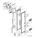 Part Location Diagram of WR55X10238 GE INTERFACE DISP Assembly White