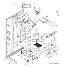 FRESH FOOD SECTION Diagram and Parts List for PSI23SCNAFBS  General Electric Refrigerator