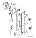 FREEZER DOOR Diagram and Parts List for PSS25NGNACC  General Electric Refrigerator