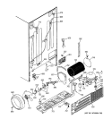 SEALED SYSTEM & MOTHER BOARD Diagram and Parts List for PSS25NGNACC  General Electric Refrigerator