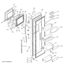 Part Location Diagram of WR78X10445 GE DOOR FOAM Assembly FF