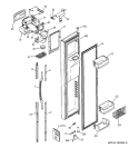 FREEZER DOOR Diagram and Parts List for ESS25LGNACC  General Electric Refrigerator