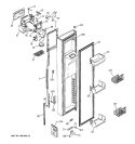 FREEZER DOOR Diagram and Parts List for PSS29NHNAWW  General Electric Refrigerator