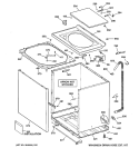 CABINET, COVER & FRONT PANEL Diagram and Parts List for VBSR3100B3WW  Hotpoint Washer