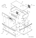 CONTROL PANEL & COOKTOP Diagram and Parts List for JTP15SD1SS  General Electric Wall Oven