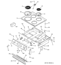 Part Location Diagram of WB62K5077 GE Main Top (White)
