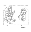LATCH BOARD PARTS Diagram and Parts List for SCBC2000CBB001  General Electric Microwave Oven Combo