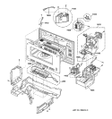 INTERIOR PARTS 1 Diagram and Parts List for SCBC2001CSS001  General Electric Microwave Oven Combo