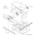 CONTROL PANEL & COOKTOP Diagram and Parts List for JTP20BF1BB  General Electric Wall Oven
