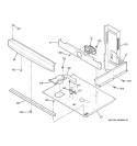 CENTER SPACER Diagram and Parts List for JTP48SF1SS  General Electric Microwave Oven Combo