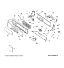 CONTROLS & BACKSPLASH Diagram and Parts List for WHSB8000B1CC  General Electric Washer