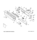 CONTROLS & BACKSPLASH Diagram and Parts List for WWSE5200B2CC  General Electric Washer
