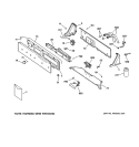 CONTROLS & BACKSPLASH Diagram and Parts List for WASE5210B2WW  General Electric Washer