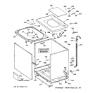 Part Location Diagram of WH44X10102 GE LID Assembly FINISHED CC