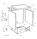 CABINET Diagram and Parts List for DX2300EB0WW  General Electric Dryer