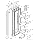 FRESH FOOD DOOR Diagram and Parts List for PSI23SGNAFBS  General Electric Refrigerator