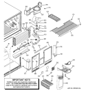 FREEZER SECTION Diagram and Parts List for GTG22IBMARWW  General Electric Refrigerator