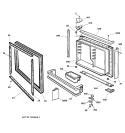 FREEZER DOOR Diagram and Parts List for TNX22BACARWW  General Electric Refrigerator