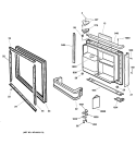 FREEZER DOOR Diagram and Parts List for TNX22BRCBRWW  General Electric Refrigerator