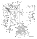 CABINET Diagram and Parts List for GTS17BCMBLCC  General Electric Refrigerator