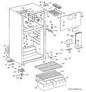 CABINET Diagram and Parts List for GTT16BBMBRCC  General Electric Refrigerator