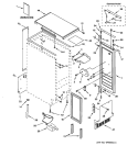 CABINET LINER & DOOR PARTS Diagram and Parts List for ZDI15CFWW  General Electric Ice Maker