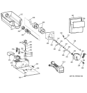 DISPENSER Diagram and Parts List for ZISB36DRC  General Electric Refrigerator