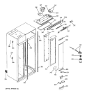 FRESH FOOD SECTION Diagram and Parts List for ZIS360NMA  General Electric Refrigerator