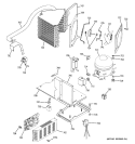 SEALED SYSTEM & MOTHER BOARD Diagram and Parts List for ZIS420NMA  General Electric Refrigerator