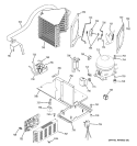 SEALED SYSTEM & MOTHER BOARD Diagram and Parts List for ZISB360DMA  General Electric Refrigerator