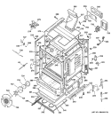 BODY PARTS Diagram and Parts List for JGB920KEC3CC  General Electric Range