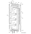 FRESH FOOD DOOR Diagram and Parts List for ZISB48DRB  General Electric Refrigerator