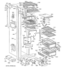 Part Location Diagram of WR17X3435 GE GRILLE BASE DISP