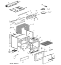 RANGE PARTS Diagram and Parts List for RA524W3  Hotpoint Range