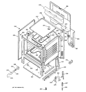 BODY PARTS Diagram and Parts List for RB536BC3CT  Hotpoint Range