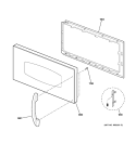 DOOR PARTS Diagram and Parts List for SCA2000FBB01  General Electric Microwave