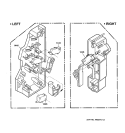 LATCH BOARD PARTS Diagram and Parts List for SCB2001FSS01  General Electric Microwave Oven Combo