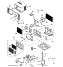 Part Location Diagram of WJ26X10097 GE REMOTE CONTROL