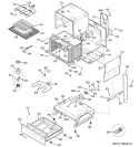 BODY PARTS Diagram and Parts List for JSP47CF1CC  General Electric Range