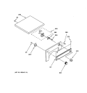 TOP & CONTROL PANEL PARTS Diagram and Parts List for DSKP233EW1WH  General Electric Dryer
