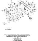 CONTROLS & BACKSPLASH Diagram and Parts List for WCCB1030B1WW  General Electric Washer