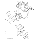 GAS & BURNER PARTS Diagram and Parts List for JGBS04PPA1WW  General Electric Range