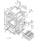 BODY PARTS Diagram and Parts List for JGBS20BEA1CT  General Electric Range