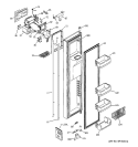 Part Location Diagram of WR12X10620 GE DOOR HANDLE