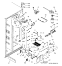FRESH FOOD SECTION Diagram and Parts List for PSP25SGMFCBS  General Electric Refrigerator